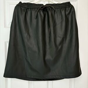 NEW J Jill faux Women’s leather skirt NWT Size L Large
